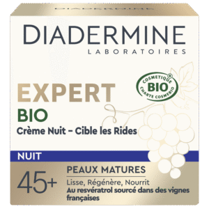 Diadermine Expert Bio Crème Nuit – Cible les Rides 45+