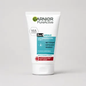 Garnier Pure Active 3 en 1 – Nettoyant / Gommage / Masque
