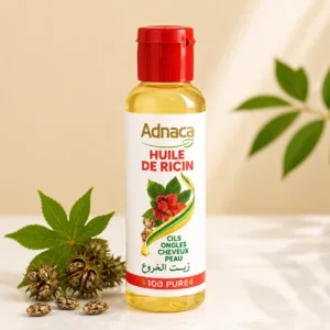 Adnaca – Huile de Ricin 100% Pure (Cheveux, Ongles, Cils)