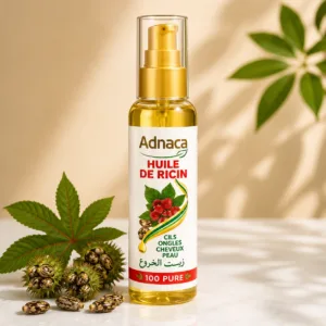 Adnaca – Huile de Ricin 100% Pure (Cils, Ongles, Cheveux, Peau)