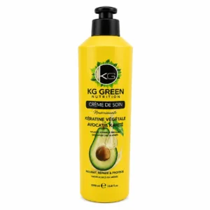 KG Green Nutrition – Crème de Soin Sans Rinçage à la Kératine Végétale, Avocat & Karité