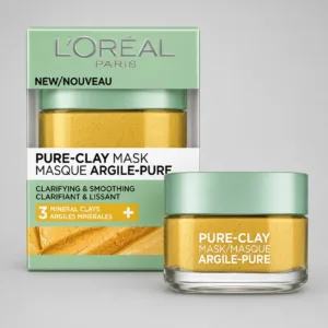 L’Oréal Paris Pure Clay Mask – Argile Pure + Extrait de Citron
