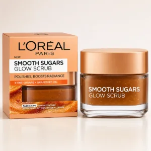 L’Oréal Paris Smooth Sugars Glow Scrub – Huile de Pépins de Raisin